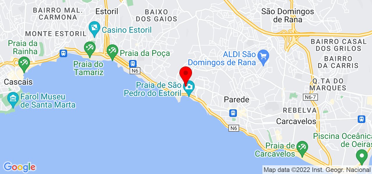Ascenso Tavares - Lisboa - Cascais - Mapa