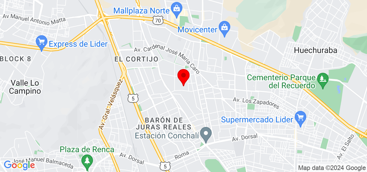 Muebles Numi - Región Metropolitana de Santiago - Santiago - Mapa