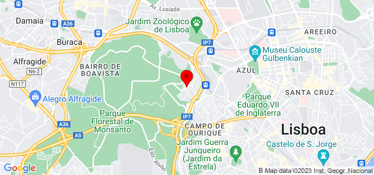 Servi&ccedil;os gerais - Lisboa - Lisboa - Mapa