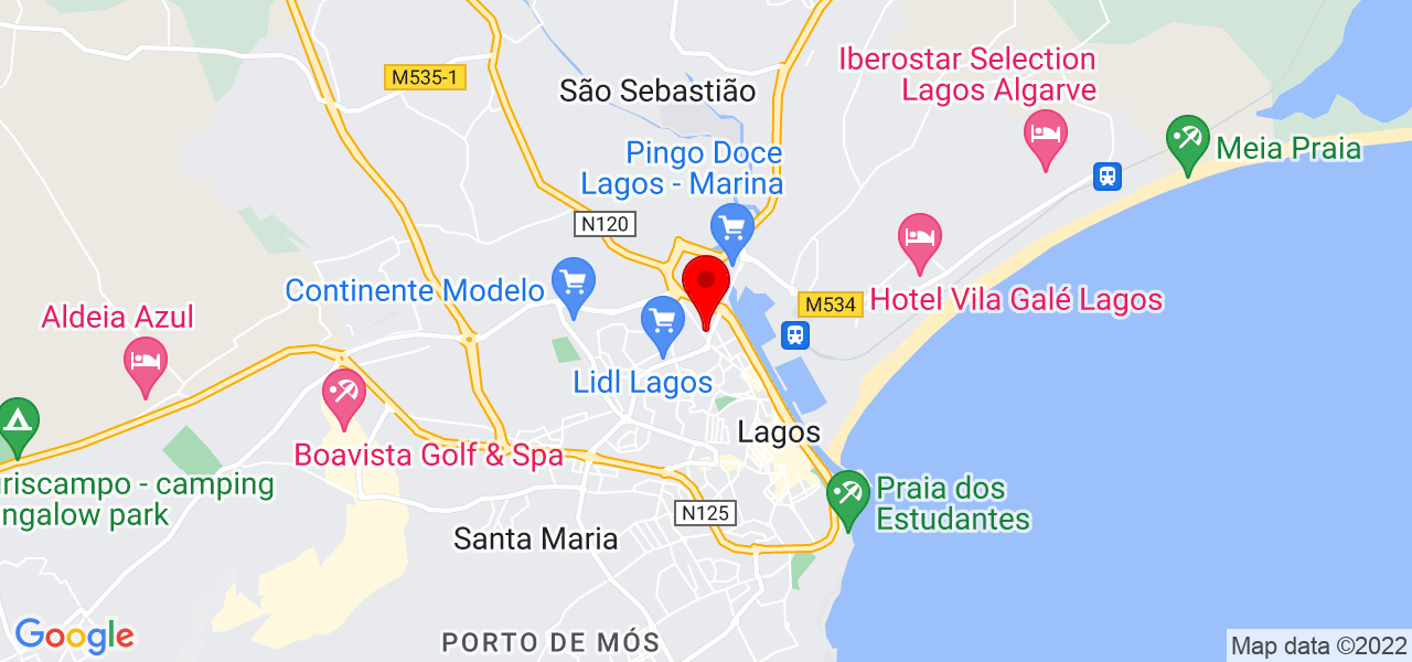 Manuel Coutinho Unipessoal Lda - Faro - Lagos - Mapa