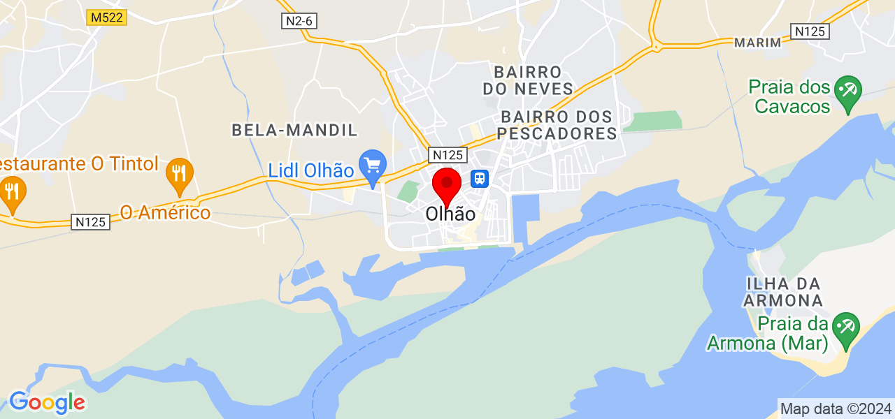 VITALIZARE Acabamentos - Faro - Olhão - Mapa