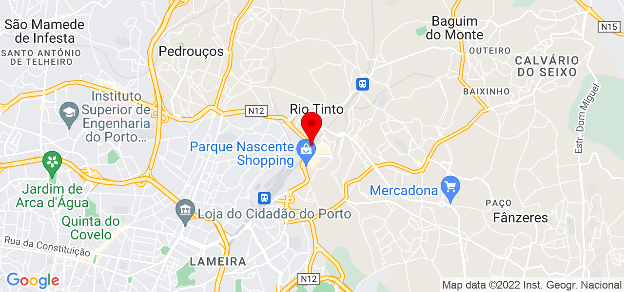 Orqu&iacute;dea Ribeiro - Porto - Gondomar - Mapa