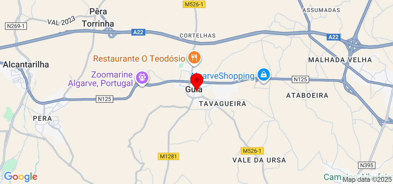 Engº Charles Martins - Faro - Albufeira - Mapa