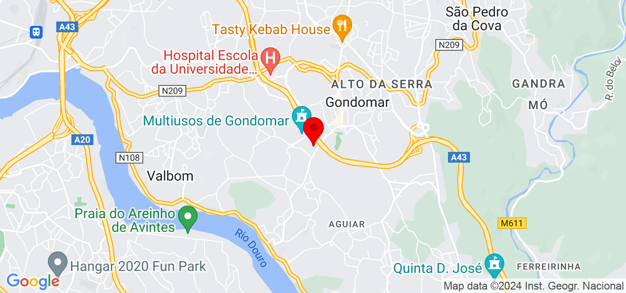 Obras e obras - Porto - Gondomar - Mapa