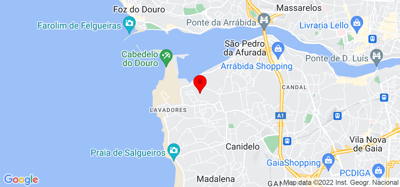 Ricardo Rocha - Porto - Vila Nova de Gaia - Mapa