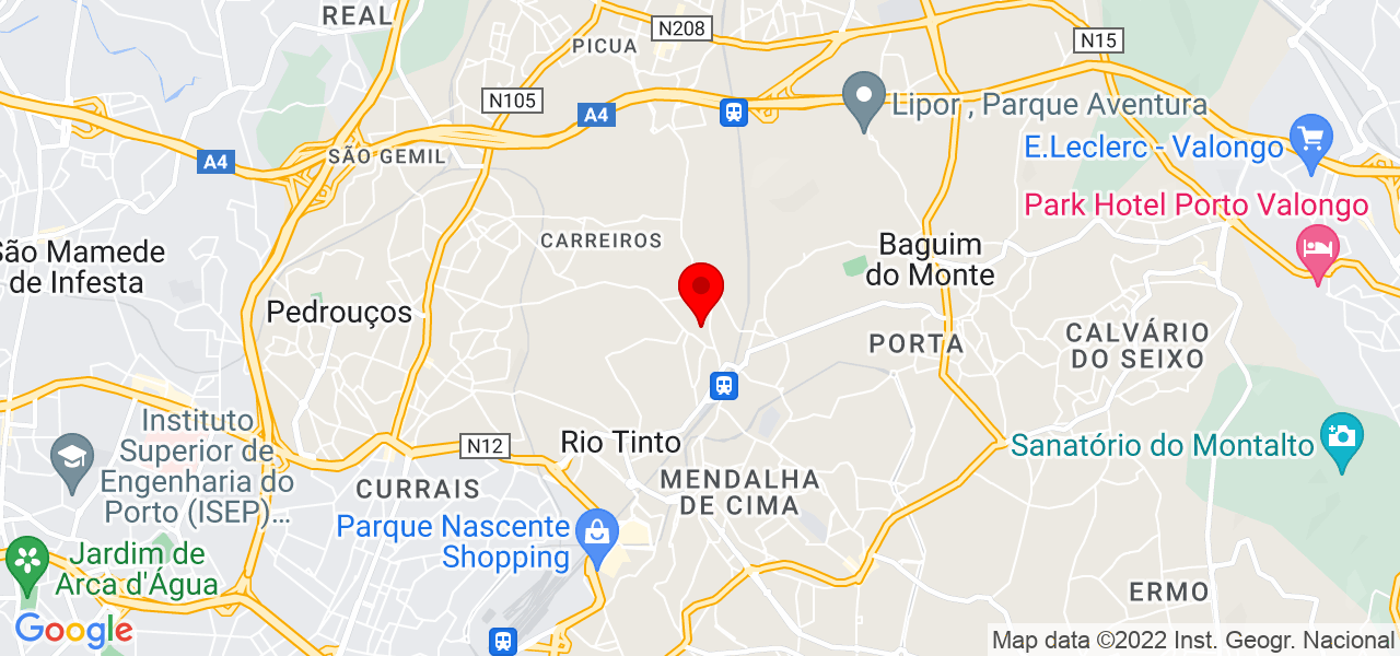H&eacute;lder Cardoso - Porto - Gondomar - Mapa