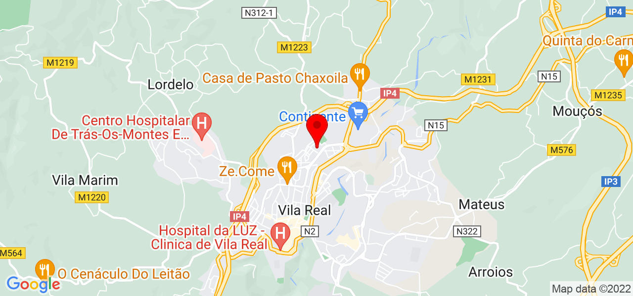 Bruna Maria Rosa Muzi Prestes - Vila Real - Vila Real - Mapa