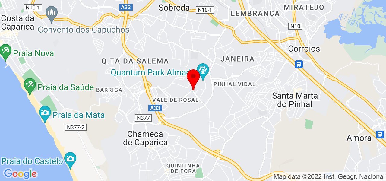 BugZero - Setúbal - Almada - Mapa