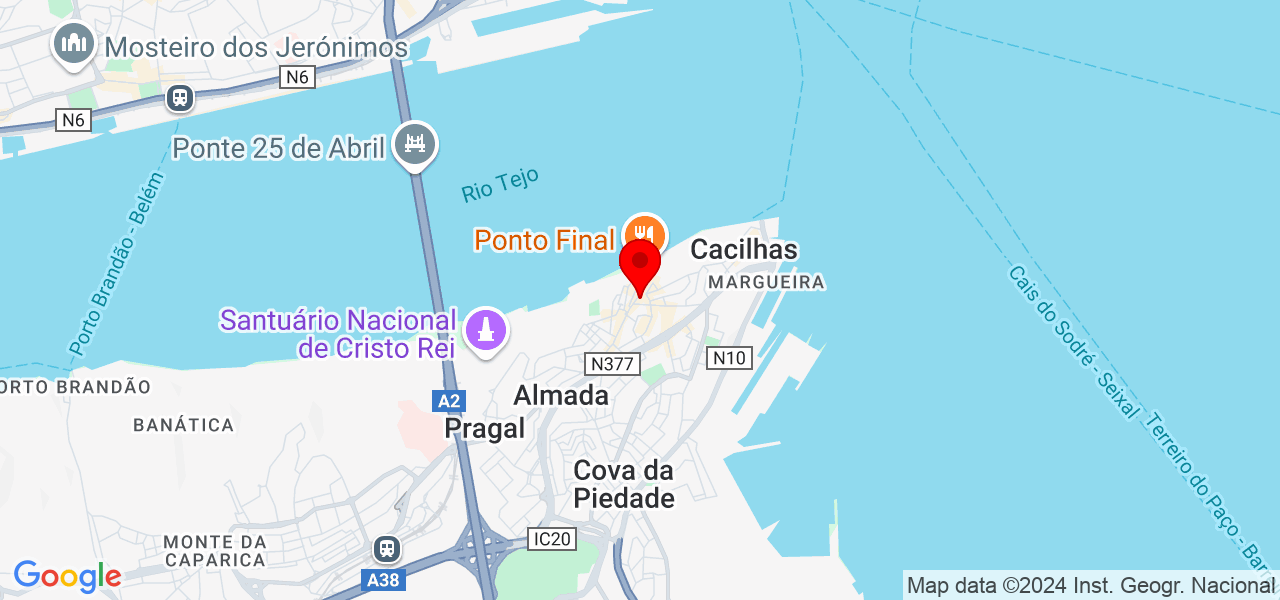 WE Construções - Setúbal - Almada - Map