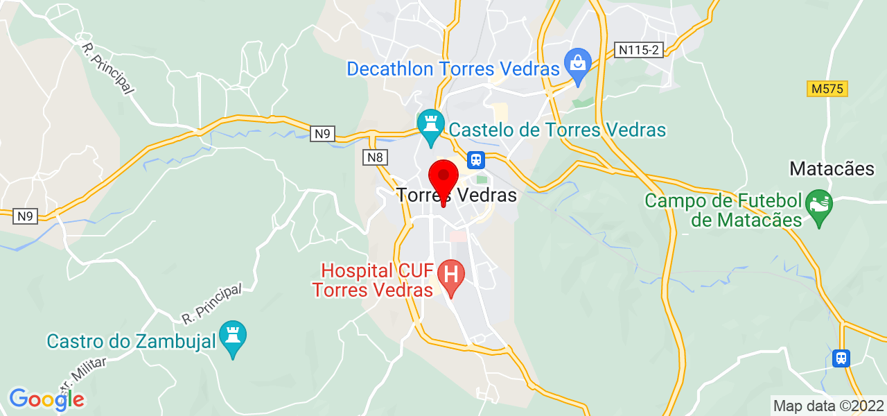 Jos&eacute; Mendes - Lisboa - Torres Vedras - Mapa