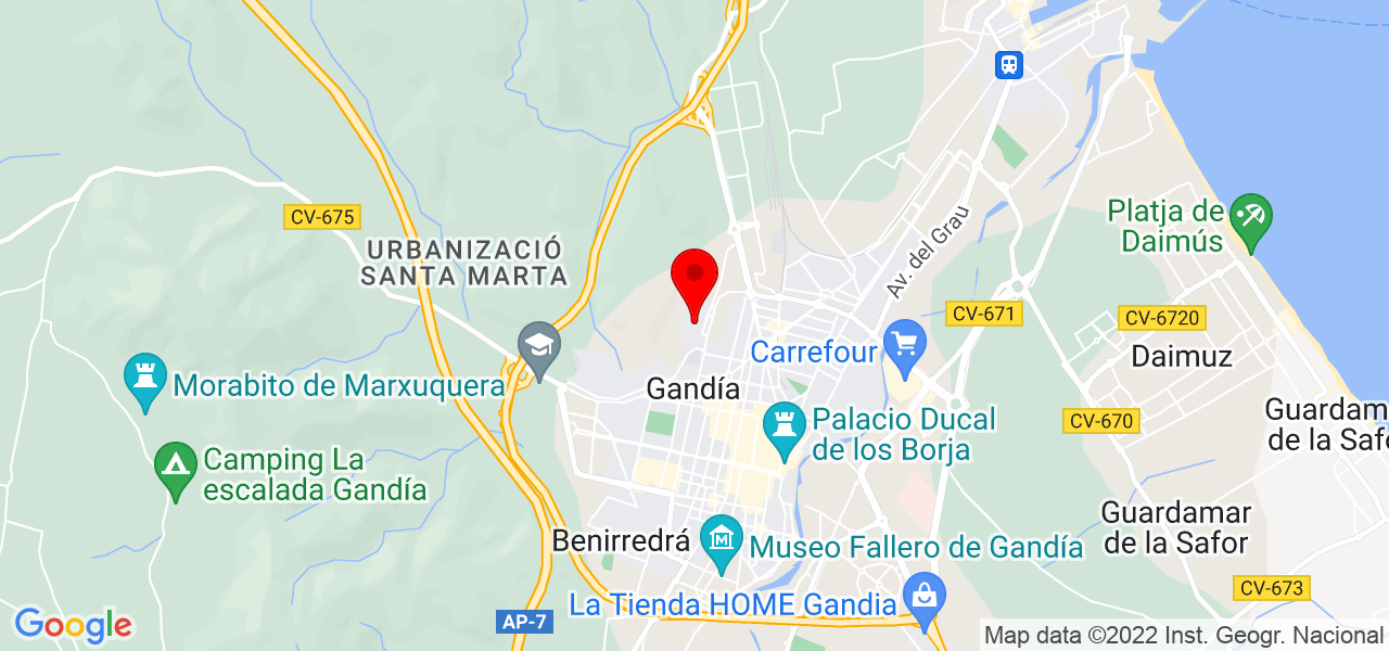 Bea_adiestradoracanina. - Comunidad Valenciana - Gandia - Mapa