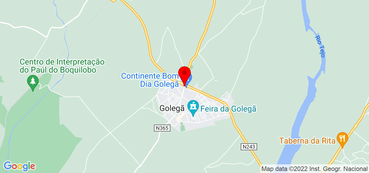 Fernando Cerdeira - Santarém - Golegã - Mapa