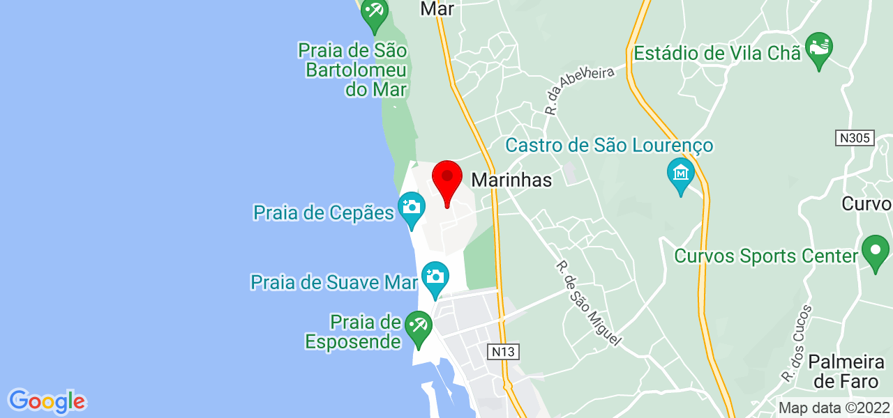 Francisca Fernandes - Braga - Esposende - Mapa