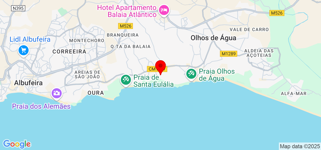 Vitalii - Faro - Albufeira - Karte