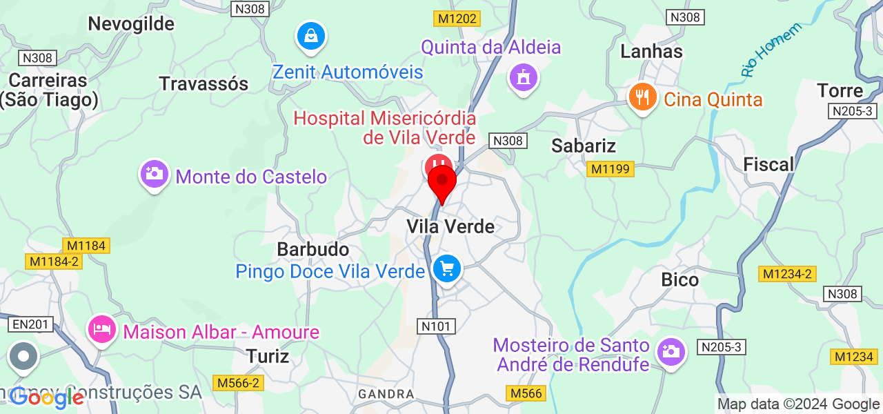Célia Acúrcio - Braga - Vila Verde - Map