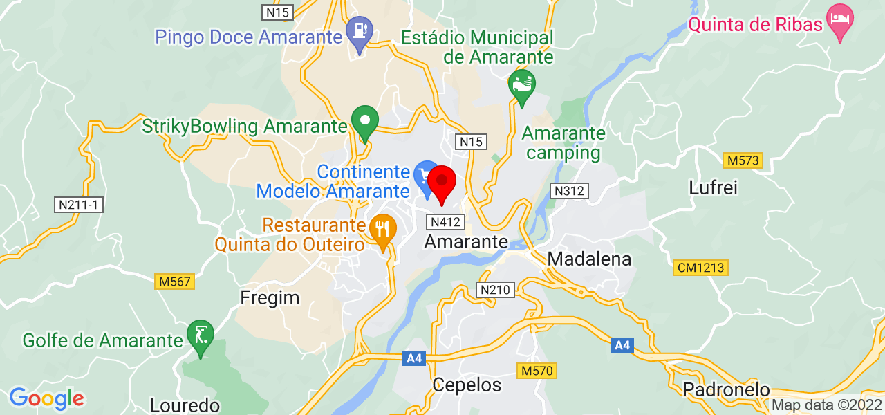 Mariana - Porto - Amarante - Mapa