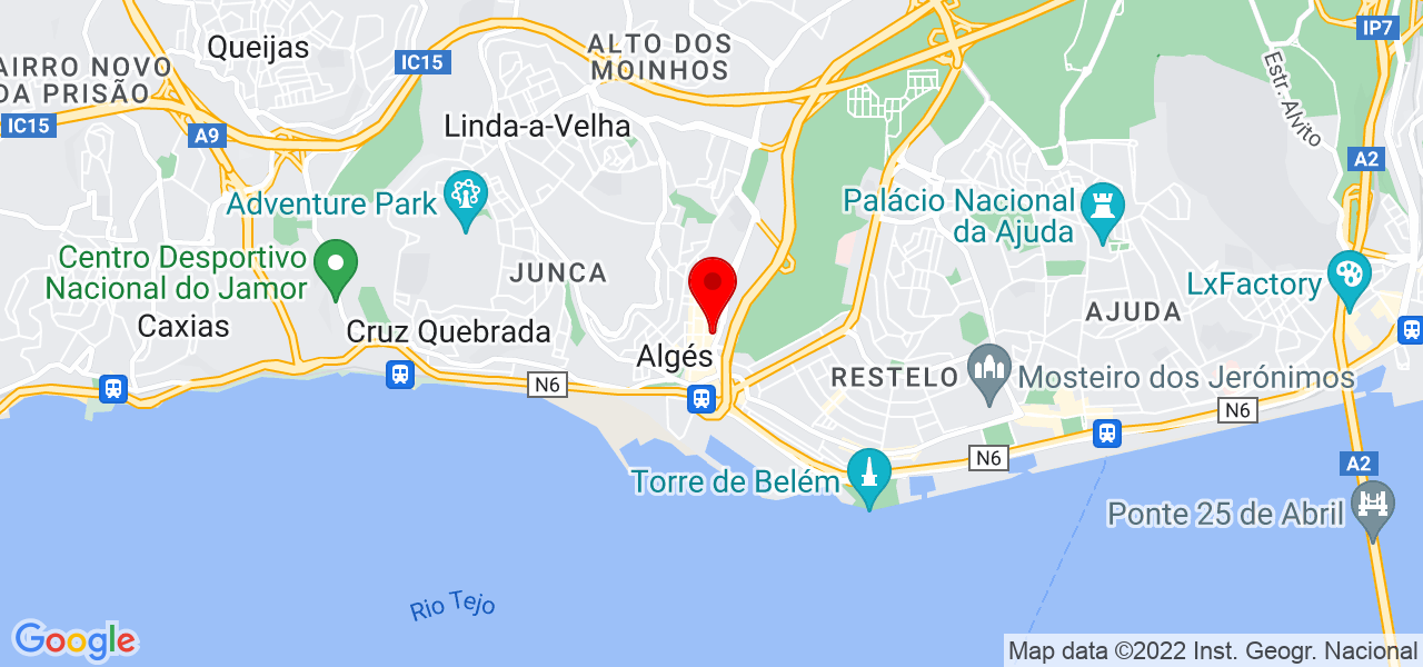 Luanda - Lisboa - Oeiras - Mapa