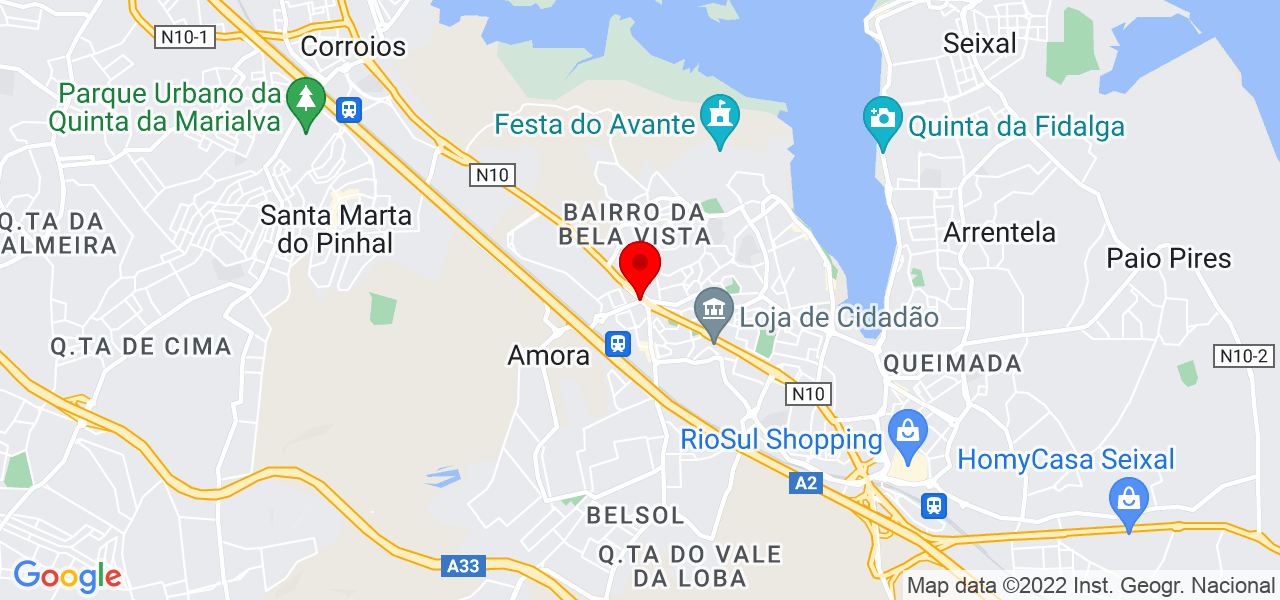 Ana Batista - Setúbal - Seixal - Mapa
