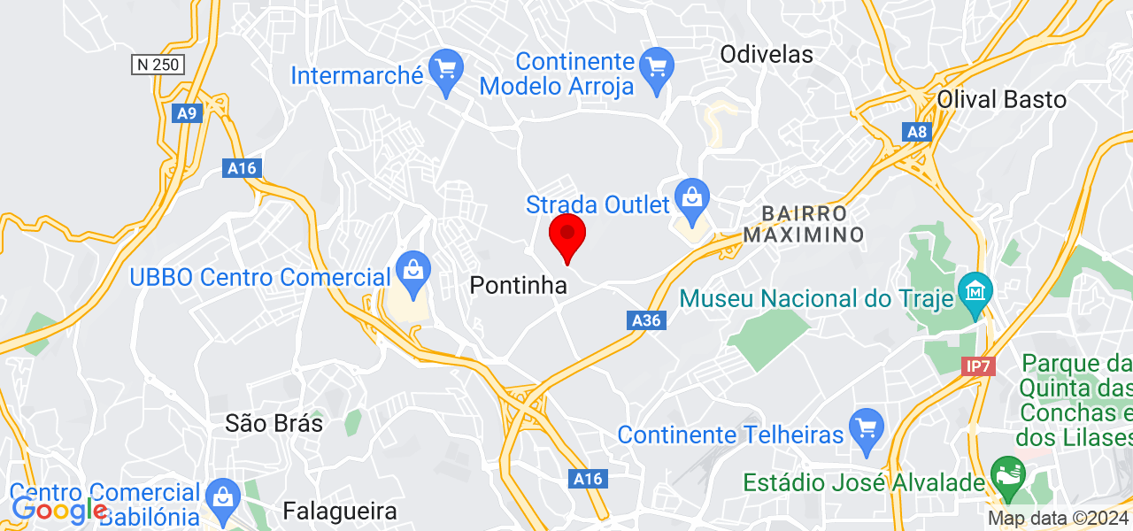 Nova Toldos - Lisboa - Odivelas - Mapa
