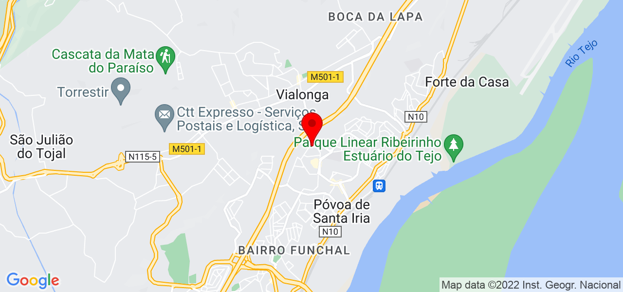 C&atilde;es &agrave; Boleia - Lisboa - Vila Franca de Xira - Mapa