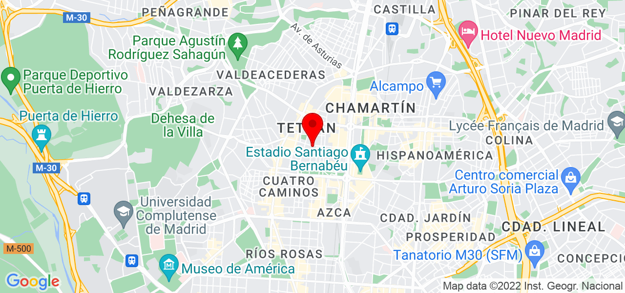Gretta Quiroz - Comunidad de Madrid - Madrid - Mapa