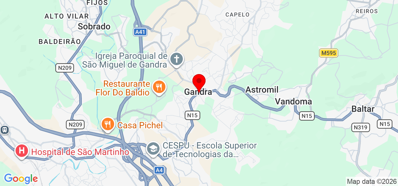 Pedro Seabra - Porto - Paredes - Mapa