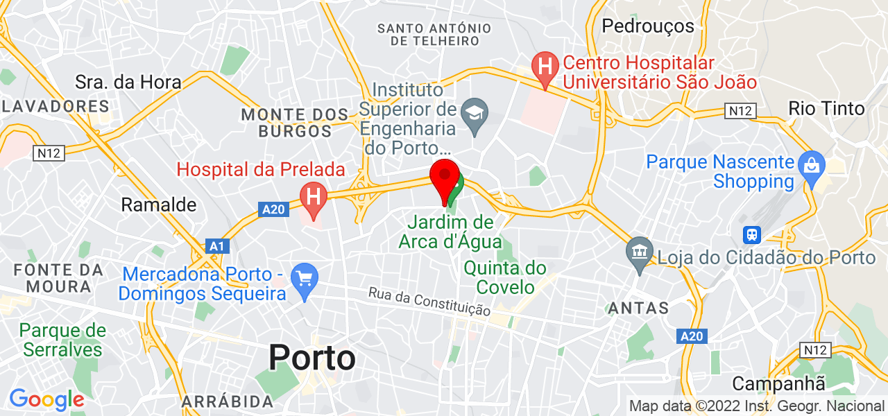C&aacute;tia Brito - Porto - Porto - Mapa