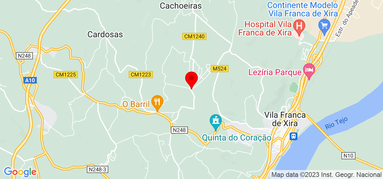 Crispinturas - Lisboa - Vila Franca de Xira - Mapa