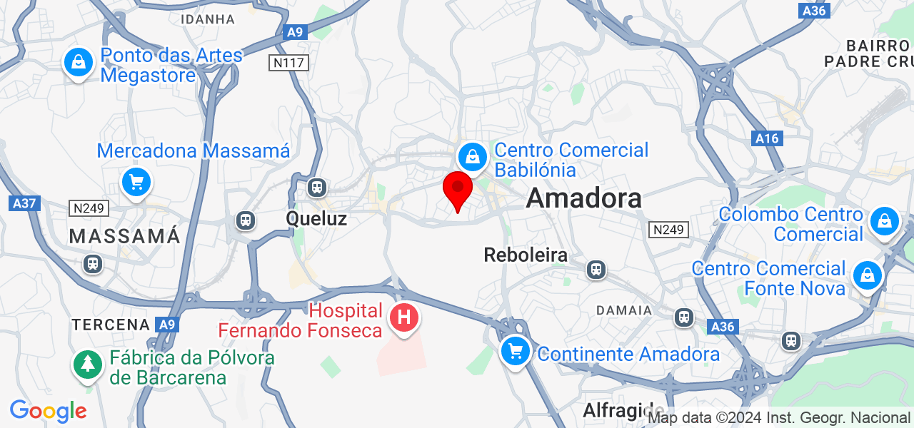 SM- servi&ccedil;os e montagens - Lisboa - Amadora - Mapa