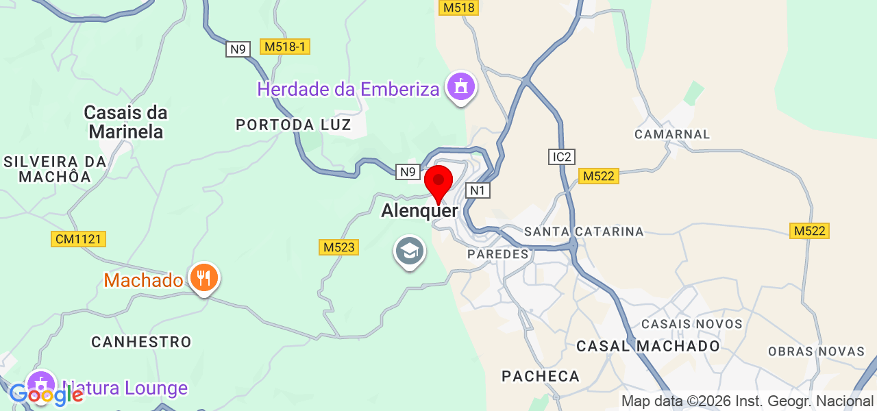Ma Moy - Lisboa - Alenquer - Carte