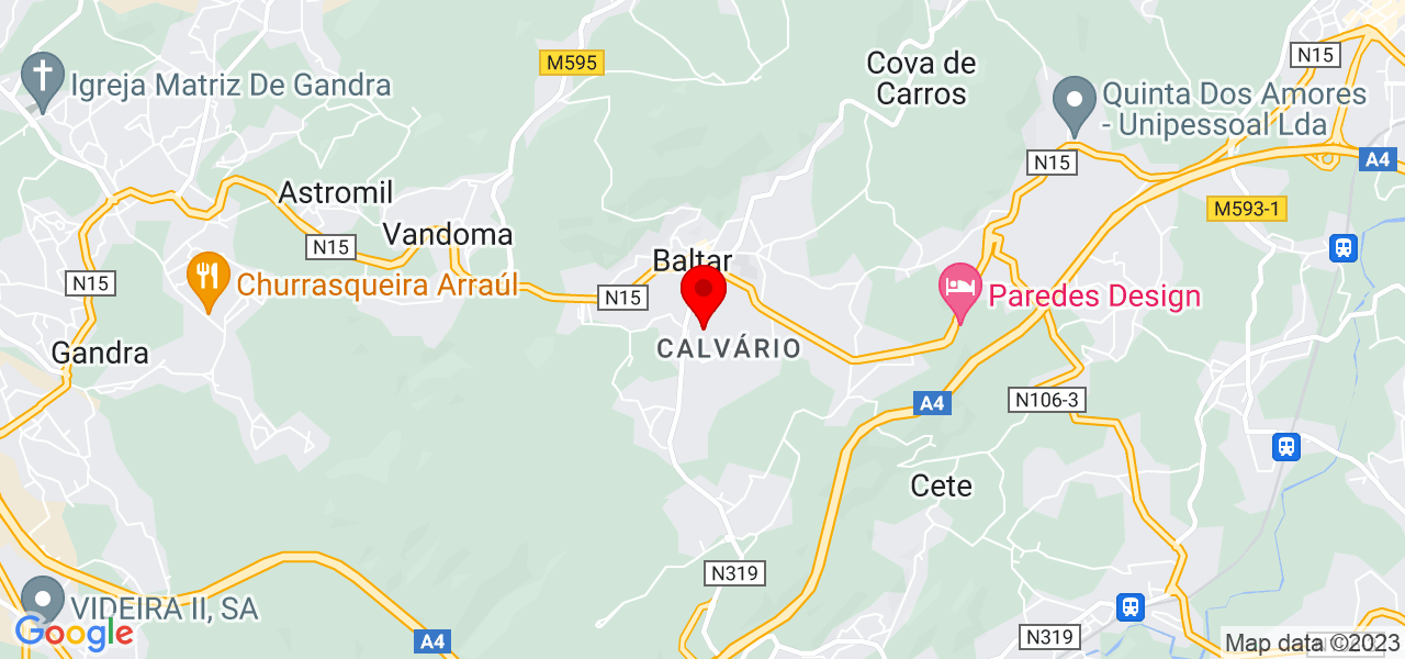 Albano - Porto - Paredes - Mapa