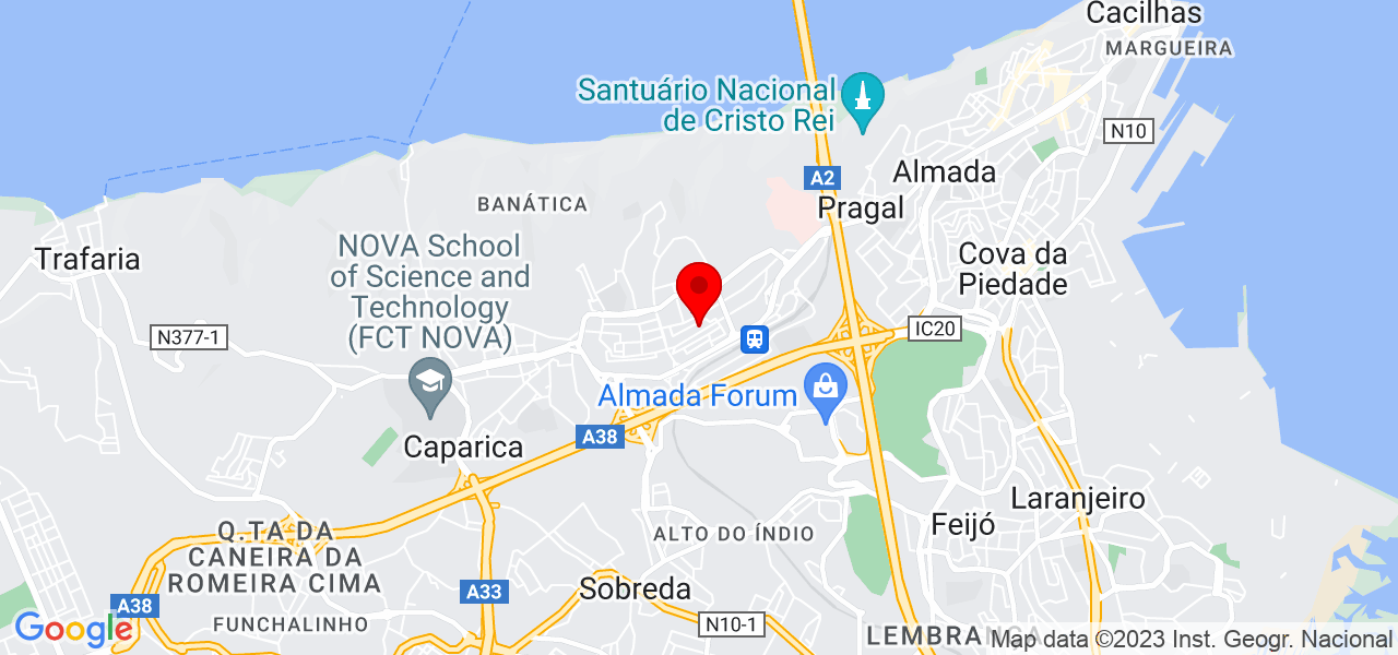 S&ocirc;nia - Setúbal - Almada - Mapa