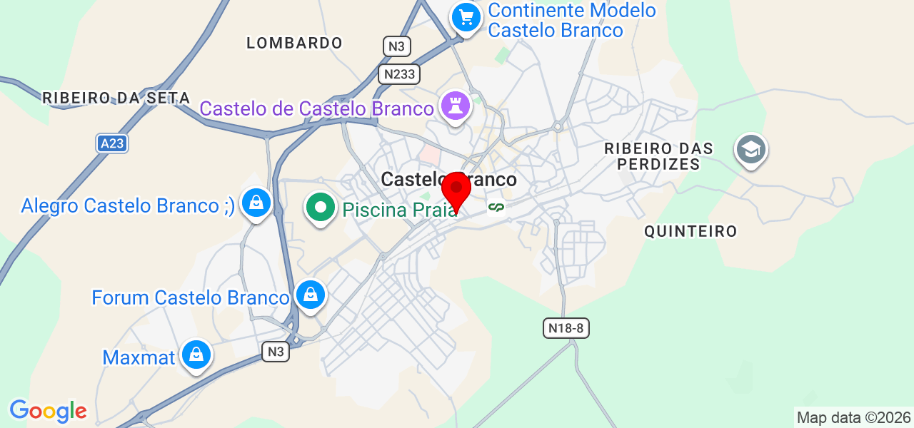 Jaqueline Santos - Castelo Branco - Castelo Branco - Mapa