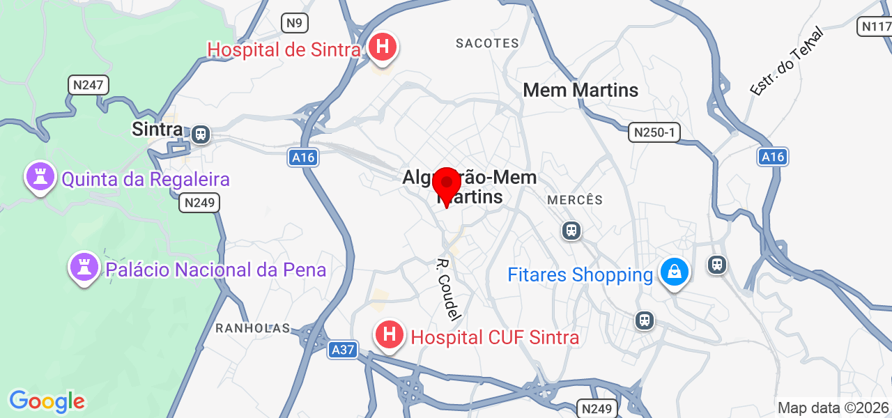 Teixeira Logistics - Presta&ccedil;&atilde;o de Servi&ccedil;os - Lisboa - Sintra - Mapa