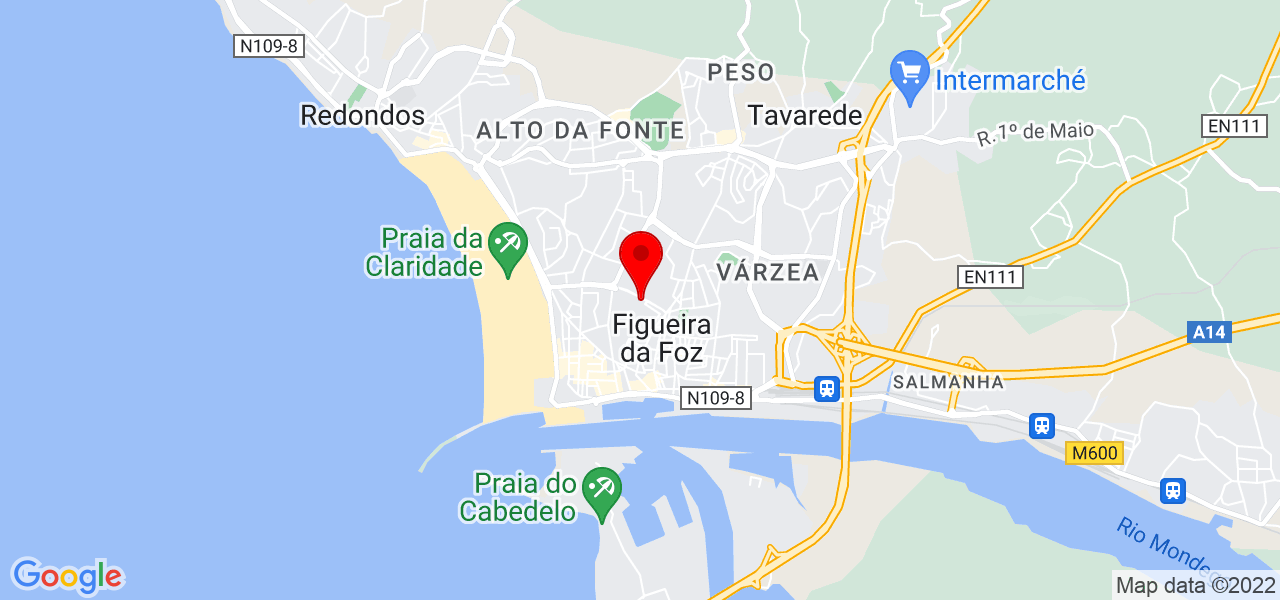 Rita Paz - Coimbra - Figueira da Foz - Mapa