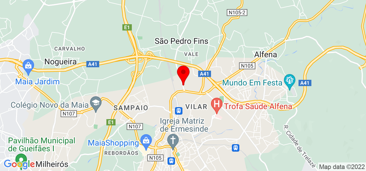 Jaria Santos - Porto - Maia - Mapa