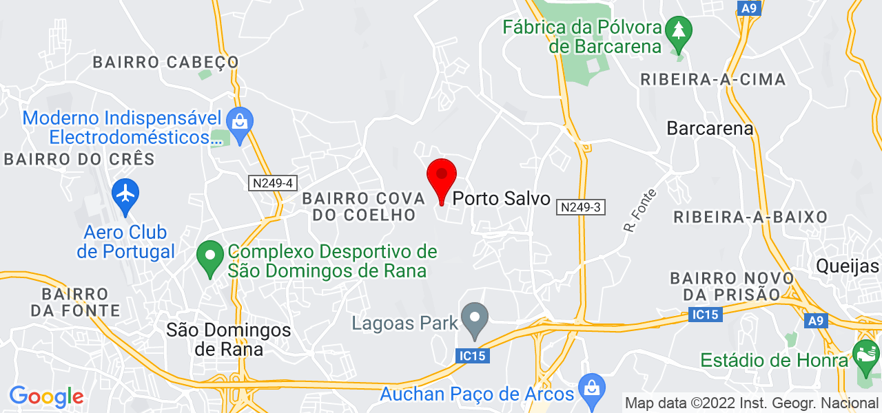 Bruno Gamito - Lisboa - Oeiras - Mapa