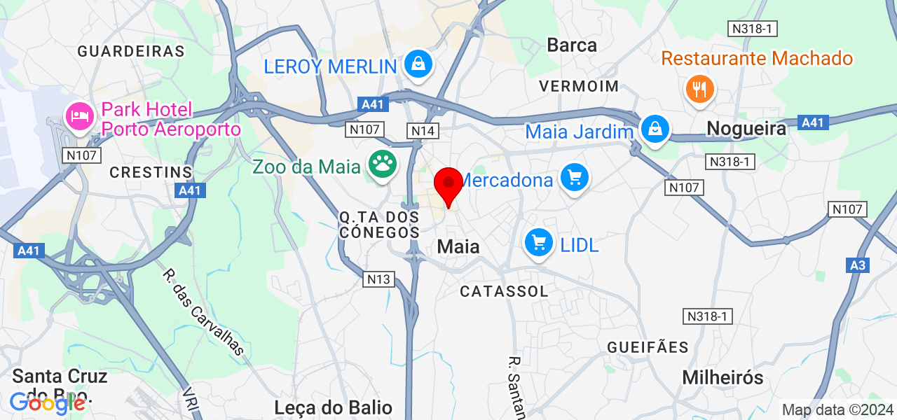 Viviana Barros - Porto - Maia - Mapa