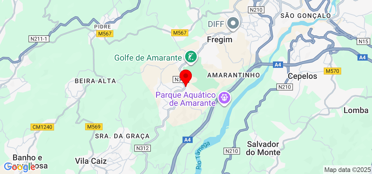 Capybara Clean Services - Porto - Amarante - Mapa