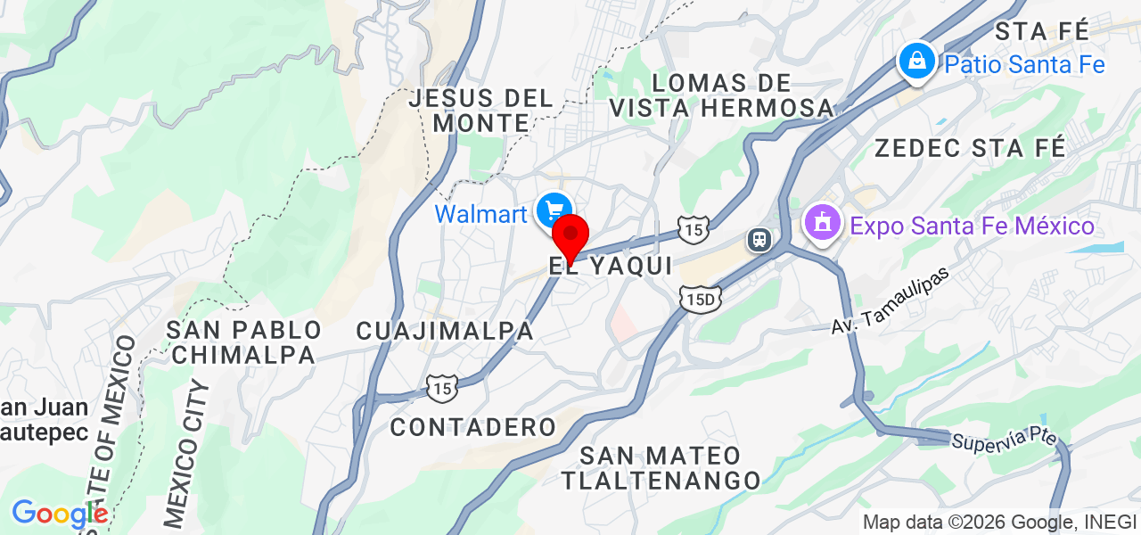 Construcciónes y remodelaciones A&D - Ciudad de Mexico - Cuajimalpa de Morelos - Mapa