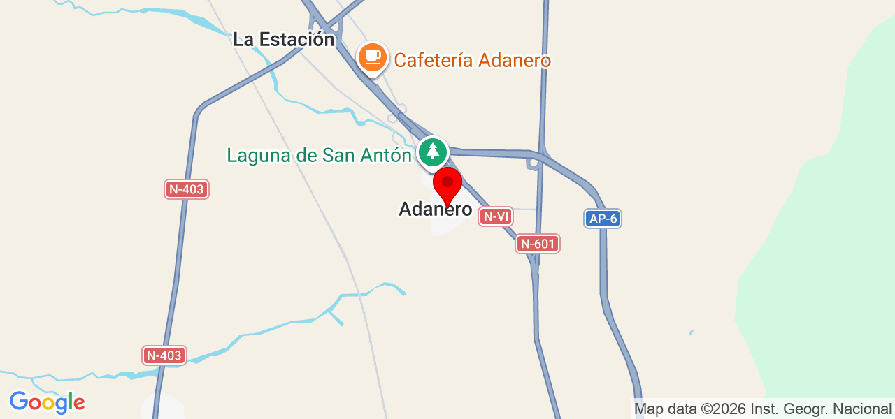 Legaliaguas - Castilla y León - Adanero - Mapa