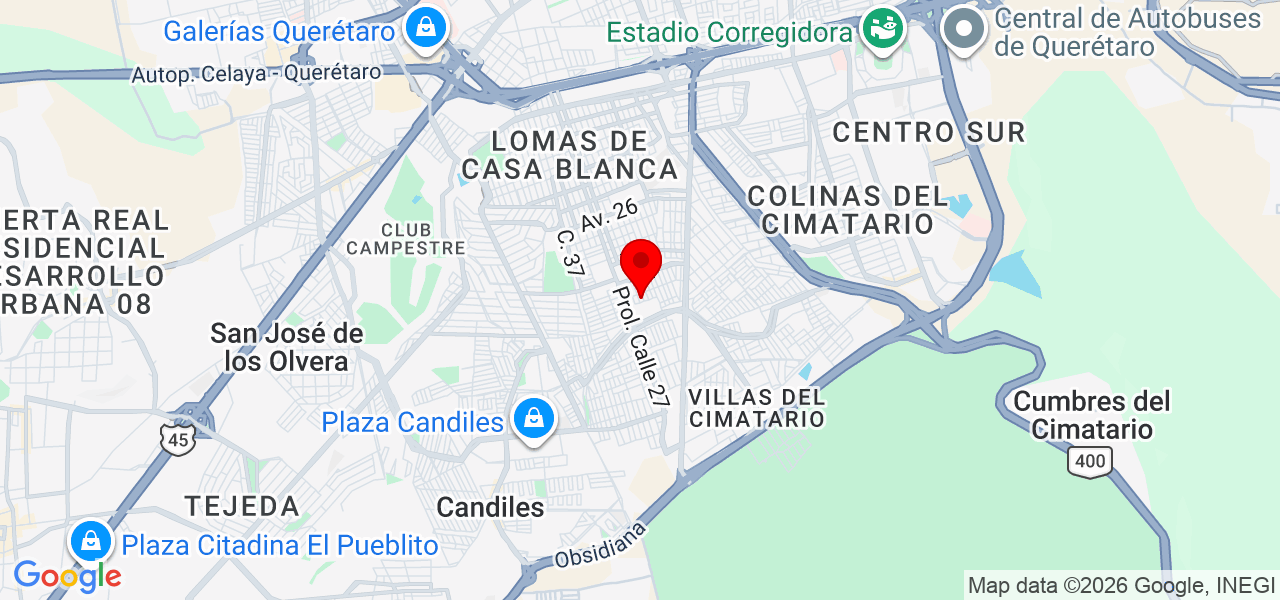 Carol veca - Querétaro - Querétaro - Mapa