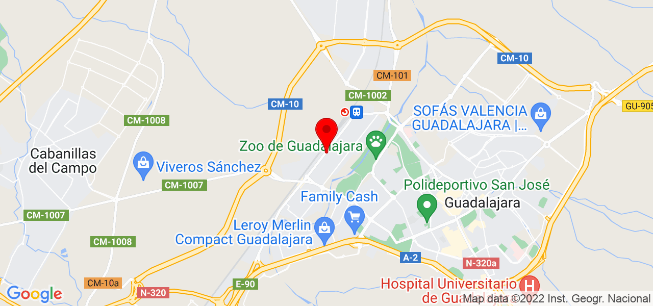 Ainhoa - Castilla-La Mancha - Guadalajara - Mapa