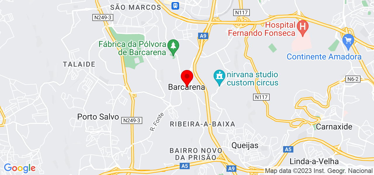 Cardoso&rsquo;s Dog Training - Lisboa - Oeiras - Mapa