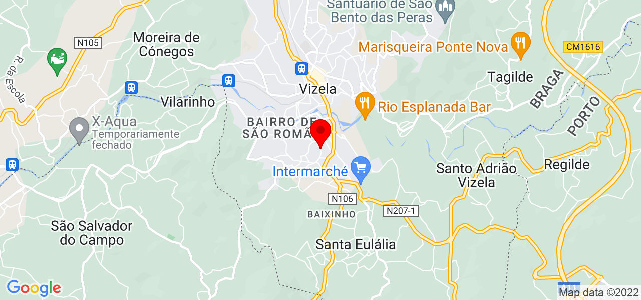 Pedro Ribeiro - Braga - Vizela - Mapa