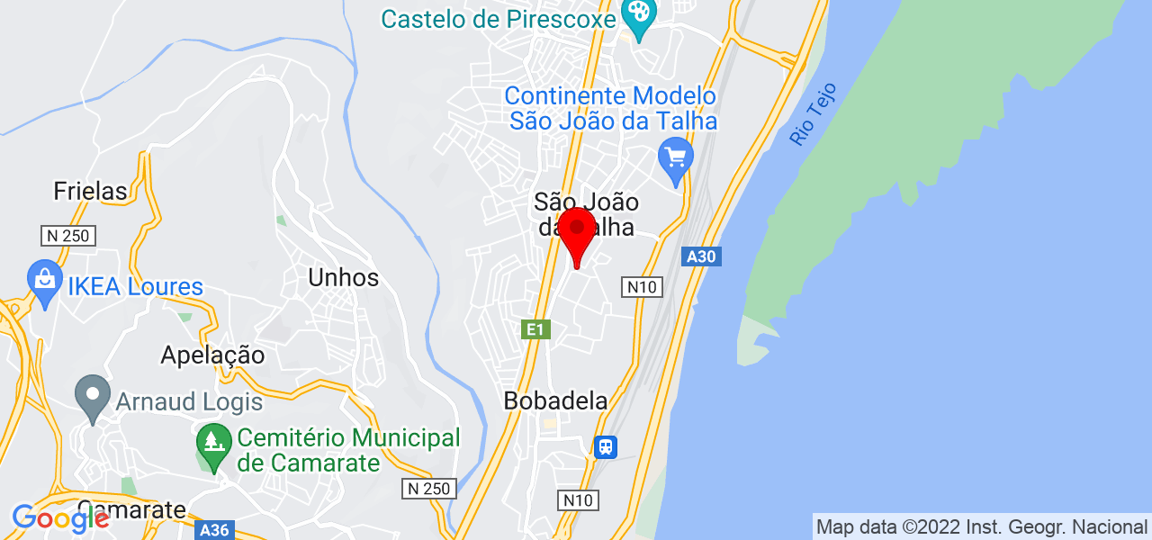 Pintura Texturada - Lisboa - Loures - Mapa