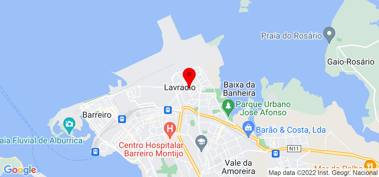 Ilsenio - Setúbal - Barreiro - Mapa