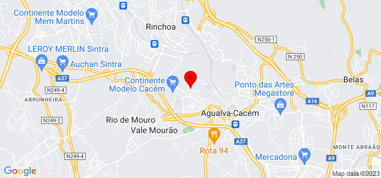 Cl&aacute;udia Oliveira - Lisboa - Sintra - Mapa