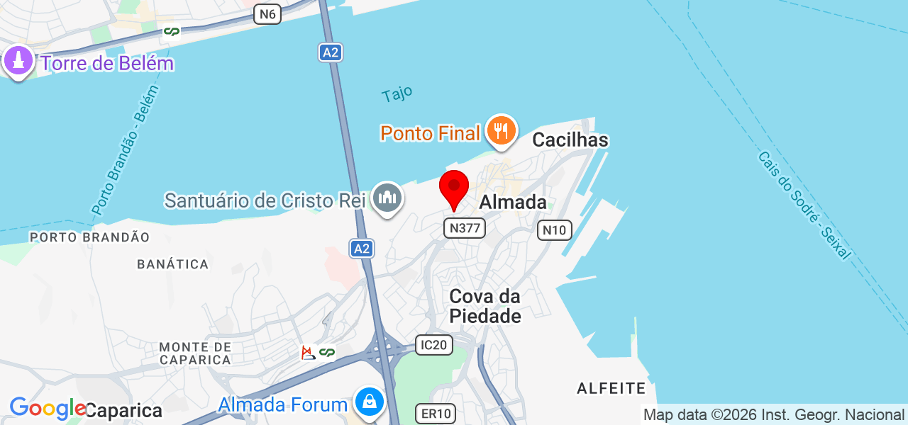 Elisângela Paz Martins - Setúbal - Almada - Karte