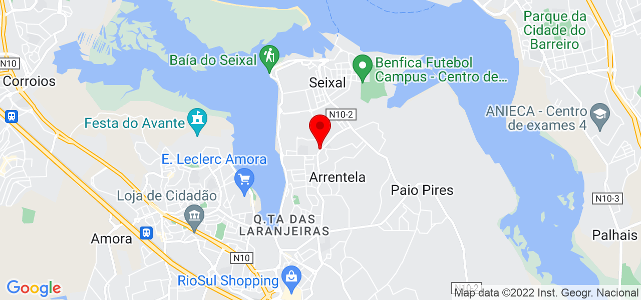 Gabriela - Setúbal - Seixal - Mapa